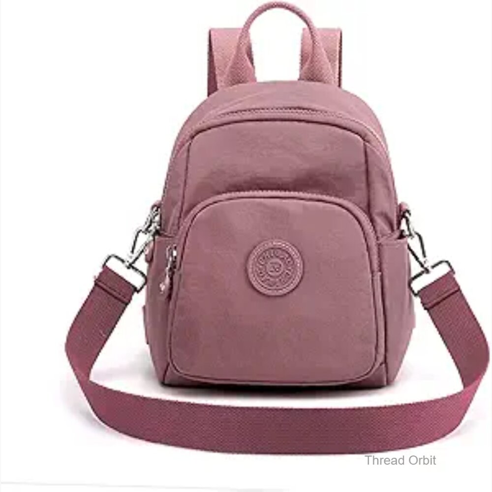 Mini Nylon Backpack Waterproof Daypack Crossbody … - image 1